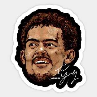 Trae Young Atlanta Smile Sticker